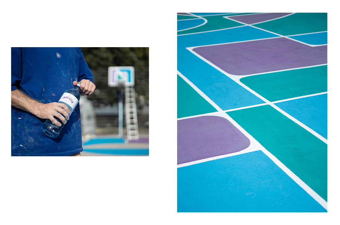 Erfrischende Cool Courts in Wien: Vöslauer und Holla Hoop verwandeln Basketballplätze